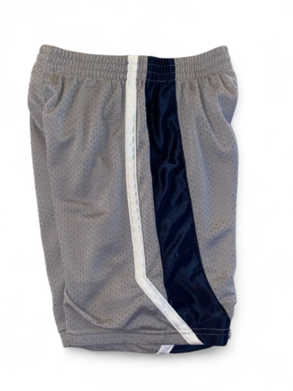 Nike Grey and Navy Mesh Sports Shorts